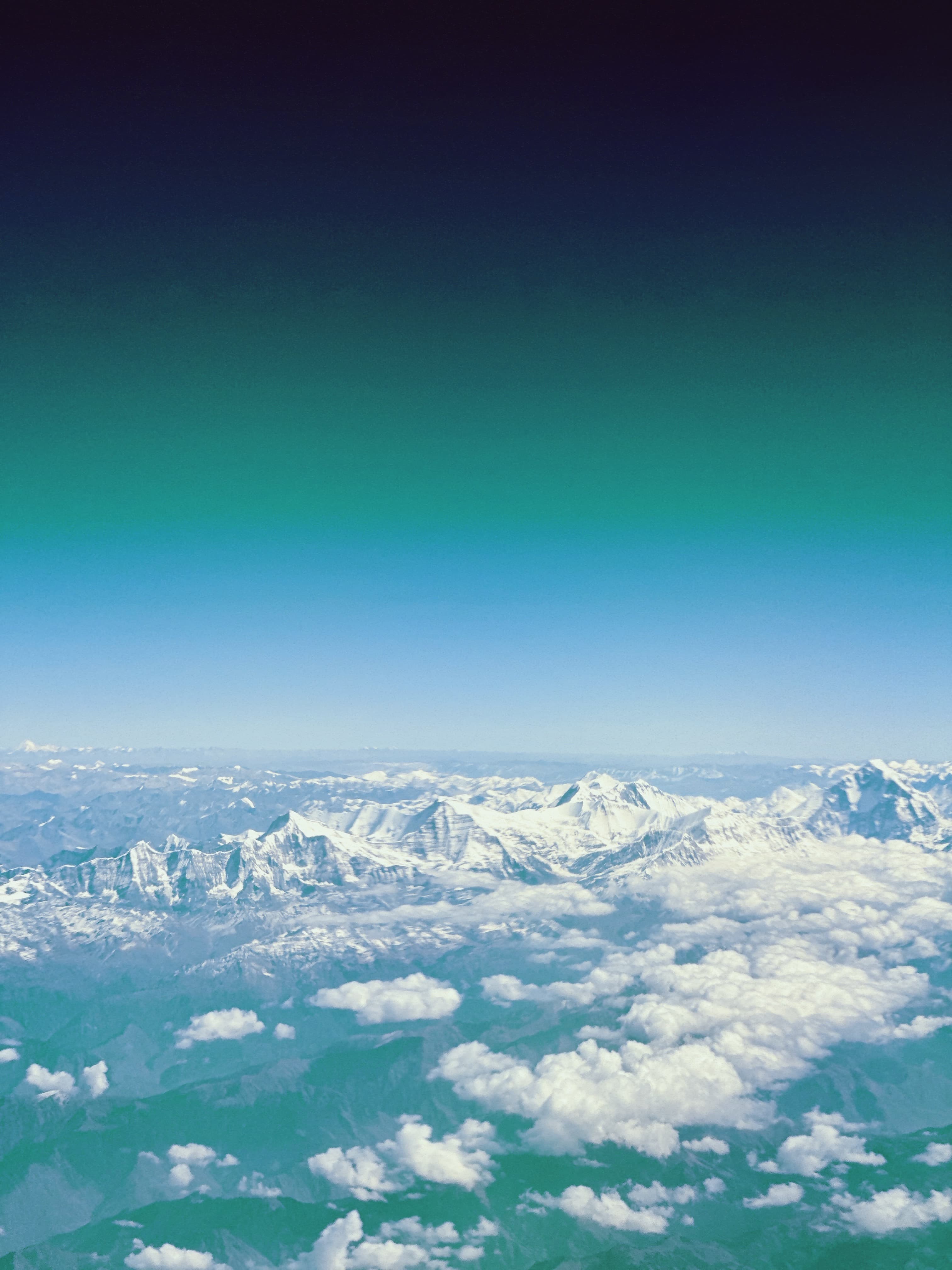 An aerial farewell to the Himalayas